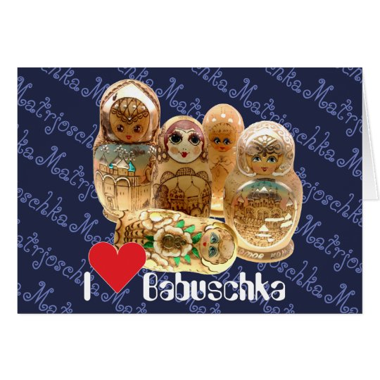 Russland - Russia Babuschka - Matrjoschka Karte