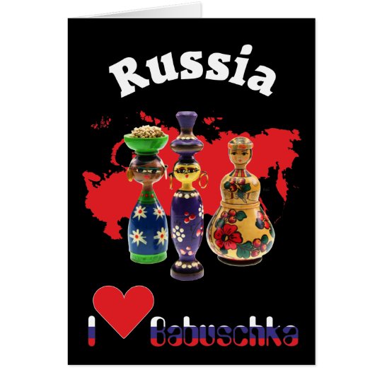 Russland - Russia Babuschka - Matrjoschka Karte