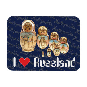 Russland - Russia Babuschka - Matrjoschka Magnet