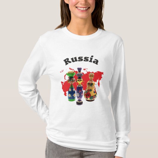 Russland - Russia Babuschka Matrjoschka T-Shirt