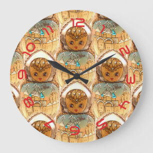 russland - Russia Babuschka - Matrjoschka Wanduhr