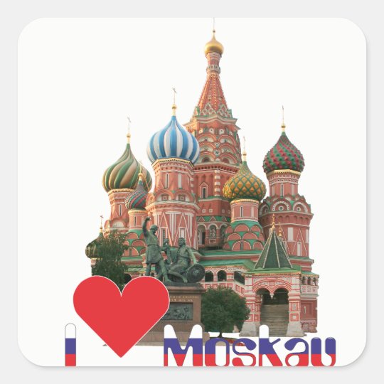 Russland - Russia Moskau Aufkleber