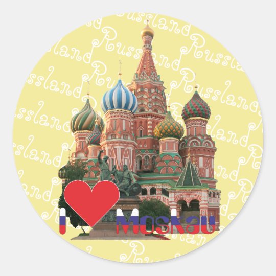 Russland - Russia Moskau Aufkleber