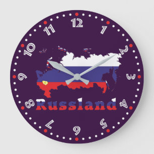 russland - Russia Wanduhr