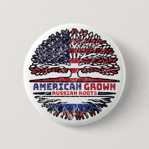 Russland Russische USA USA Vereinigte Staaten Tree Button
