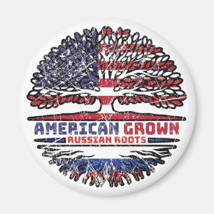 Russland Russische USA USA Vereinigte Staaten Tree Magnet