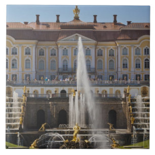 Russland, Sankt Petersburg, Peterhof, Großer Palas Fliese