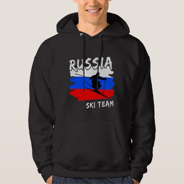 Russland Ski Hoodie (Vorderseite)