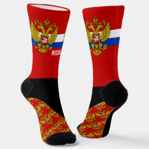 Russland Socken, Russische Flagge patriotisch / sp Socken