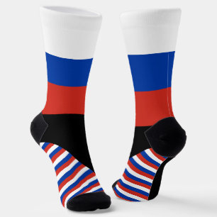 Russland Socken, russische Flaggen Farben / Sport Socken