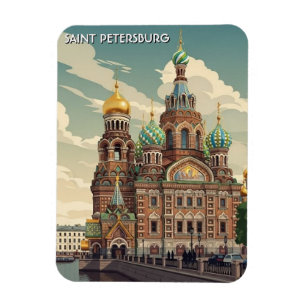 Russland St. Petersburg Reise Magnet
