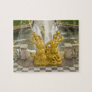 Russland, St. Petersburg. Samson-Brunnen