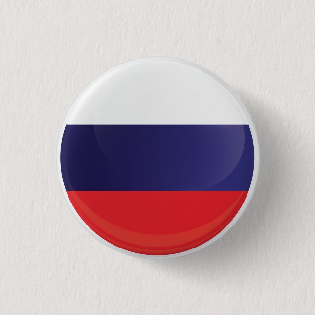 Russland-Symbol-Flagge Button (Vorderseite)