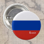 Russland-Taste, patriotische russische Flaggenmode Button<br><div class="desc">Buttons: Russland & Russische Flagge - Liebe meines Landes,  Reisen,  Urlaub,  Nationalpatrioten / Sportfans</div>