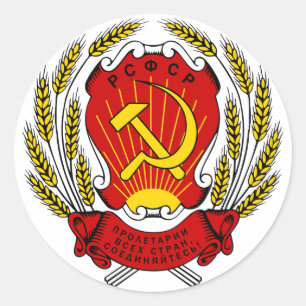 Russland UdSSR CCCP-Coat-Aufkleber für Waffen Runder Aufkleber