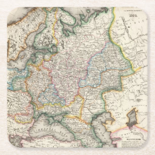Russland, Ukraine Rechteckiger Pappuntersetzer