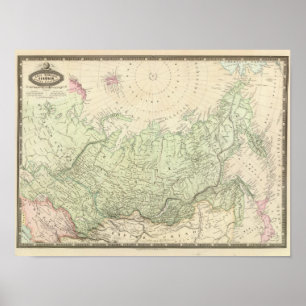 Russland und Asien Poster
