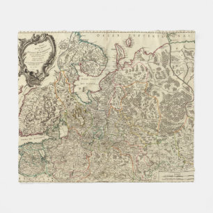 Russland und Europa Fleecedecke