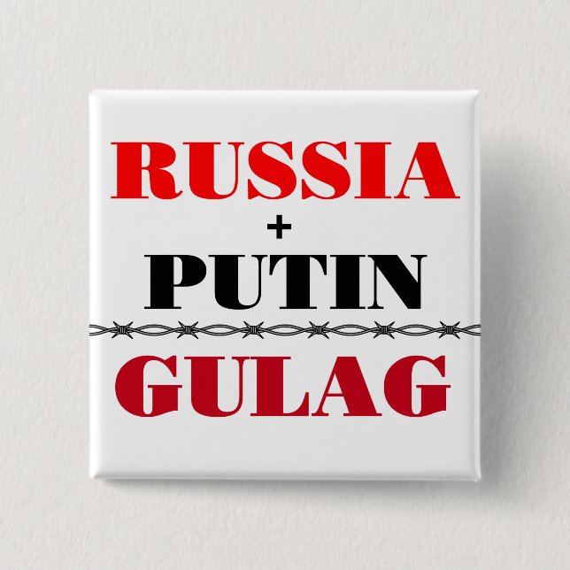 Russland und Putin Button (Vorderseite)