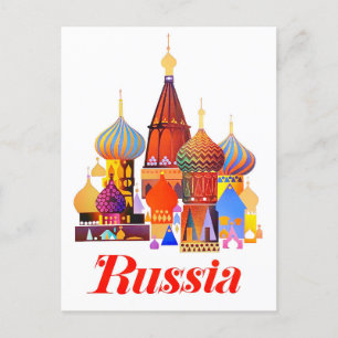 Russland Vintage-Reisepostkarte Postkarte