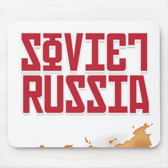 Russland Vintage Travel Poster Mousepad (Vorne)