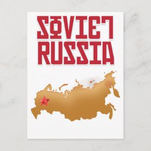 Russland Vintage Travel Poster Postkarte