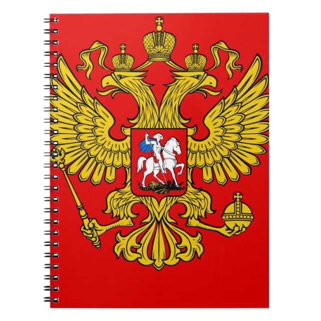 Russland-Wappen Notizblock (Vorderseite)