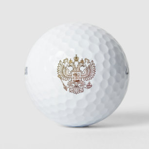 Russland - Wappen - weiße Version Golfball