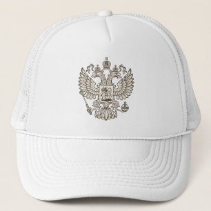 Russland - Wappen - weiße Version Truckerkappe