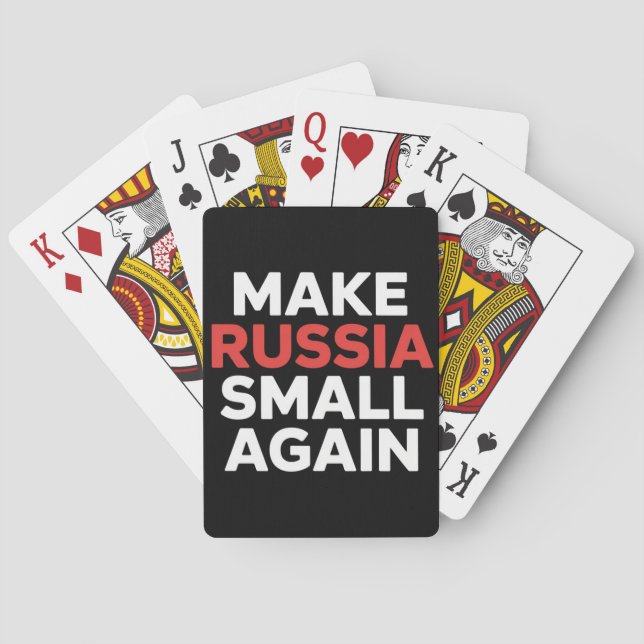 Russland wieder klein machen Russland klein machen Spielkarten (Rückseite)
