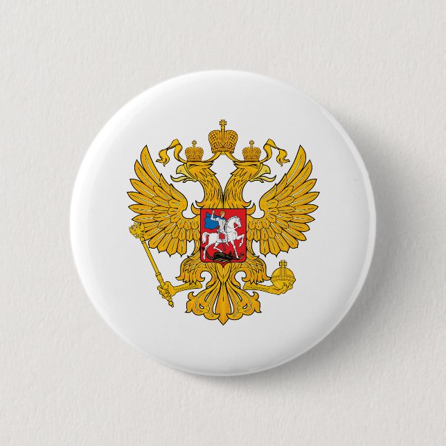 Russland zwei ging Eagle voran Button (Vorderseite)