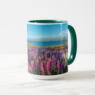 Russle Lupines in See Tekapo Neuseeland Tasse