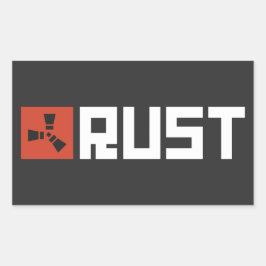 RUST Banner BRWC Rechteckiger Aufkleber