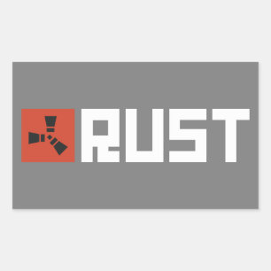 RUST Banner BRWG Rechteckiger Aufkleber