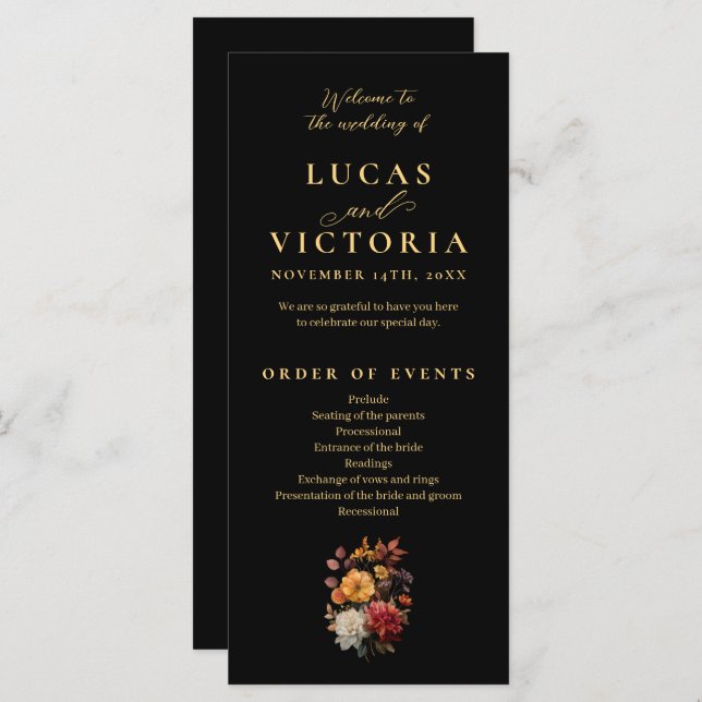 Rust & Bloom Moody Herbst Blumenzwiebelprogramm (Vorne/Hinten)