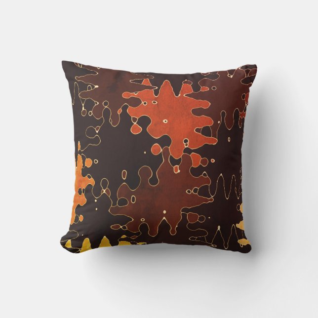 Rust Brown Orange Moderne einzigartige trendy rust Kissen (Vorderseite)