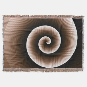 Rust Brown Spiral Muster Decke