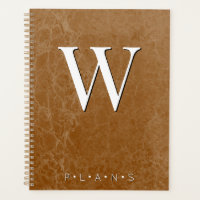 Rust Burnt Orange Modern Marbour Monogram