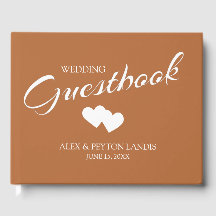Rust Burnt Orange White Wedding 2 Herz Namen