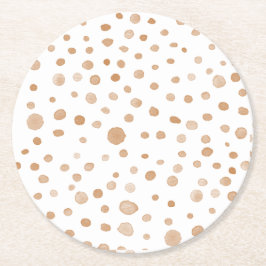 Rust Confetti Aquarell Dots Paper Untersetzer