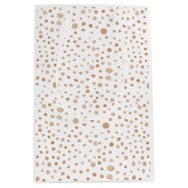 Rust Confetti Wasserfarbe Dots Geschenktasche Mittlere Geschenktüte