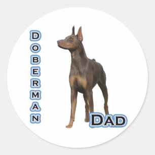 Rust Doberman Vater 4 - Aufkleber