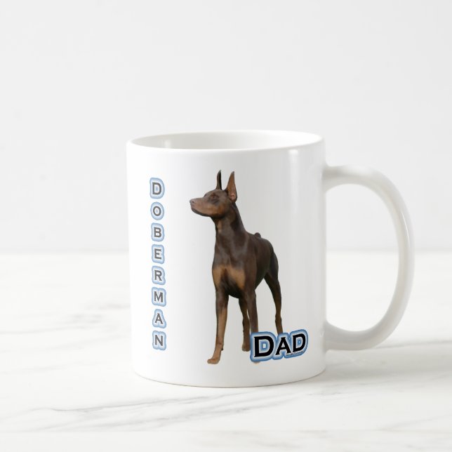Rust Doberman Vater 4 Kaffeetasse (Rechts)