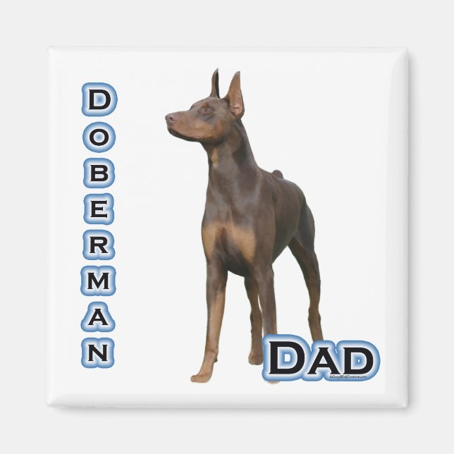 Rust Doberman Vater 4 - Magnet (Vorne)
