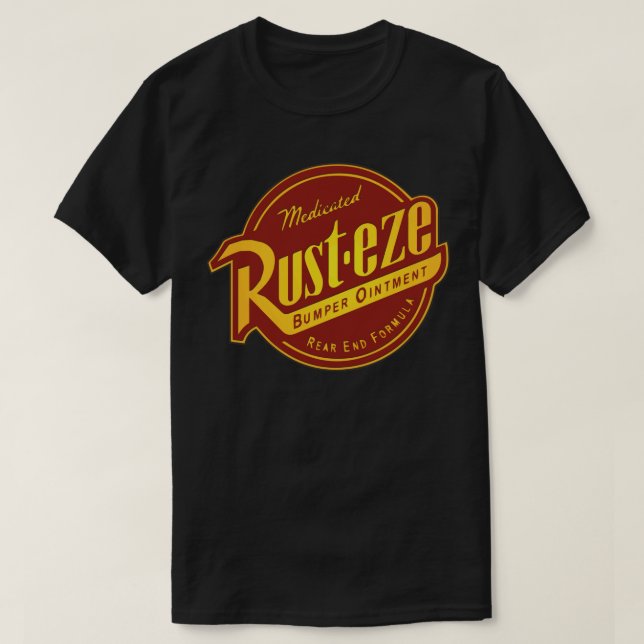 Rust-eze-Racing-Logo Solid-Aufkleber T-Shirt (Design vorne)