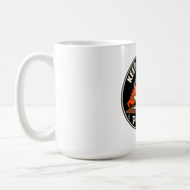 Rust Ferris Krabbe Programmiermaskottchen Kaffeetasse (Links)