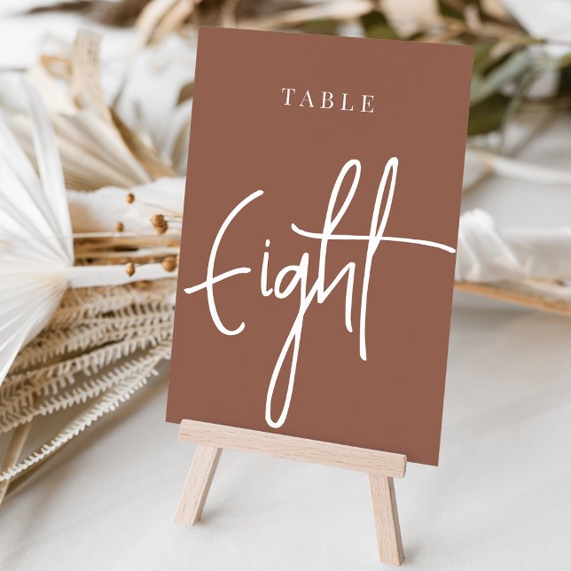 Rust Hand Scripting Tabelle Acht Tischnummer (Von Creator hochgeladen)