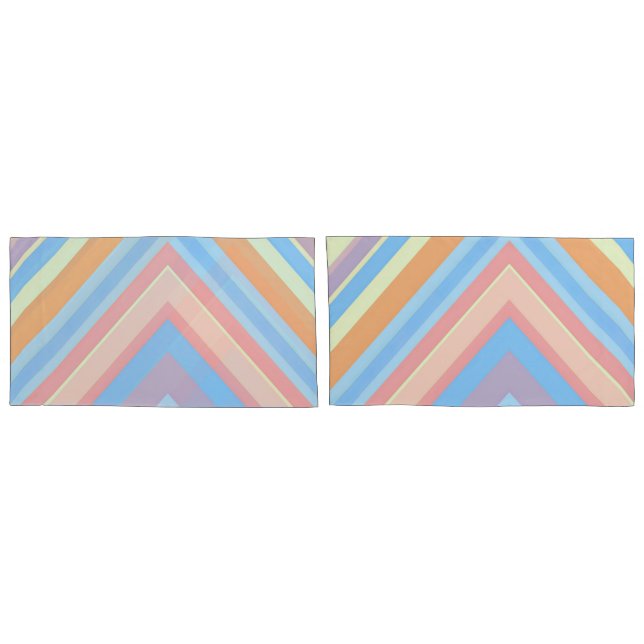 Rust Leaf Geometric Pattern Pillowcases – Modern A Kissenbezug (Rückseite-Set)