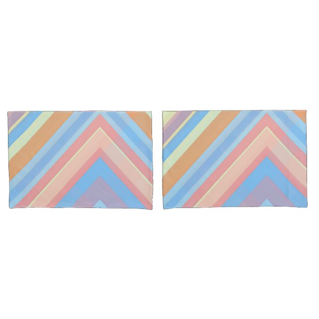 Rust Leaf Geometric Pattern Pillowcases – Modern A Kissenbezug (Vorderseite-Set)