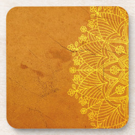 Rust Mandala Zen Rustikaler Geist Getränkeuntersetzer